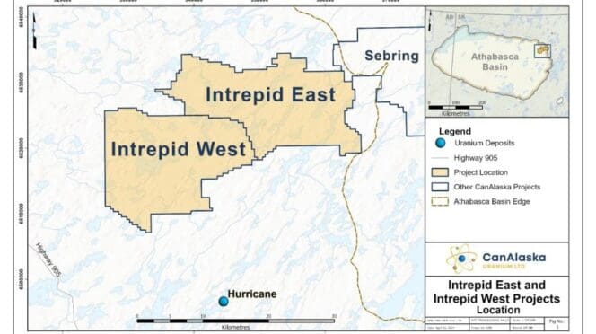 CanAlaska Uranium Acquires Intrepid East and West Projects, Totaling 58,747 Hectares in Northeastern Athabasca Basin