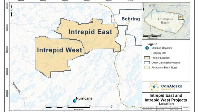 CanAlaska Uranium Acquires Intrepid East and West Projects, Totaling 58,747 Hectares in Northeastern Athabasca Basin