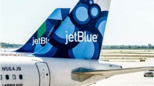 jetblue (JBLU) airplane on a runway